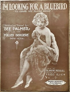 rare BROADWAY REVUE sheet music "SHIMMY QUEEN" BEE PALMER FOLLIES BERGERE 1921