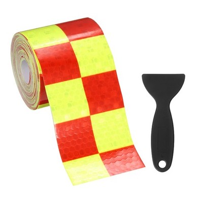1 Set Reflective Tape, 16.4 ft x 1.97 Inch,Fluorescent Green, Fluorescent Red