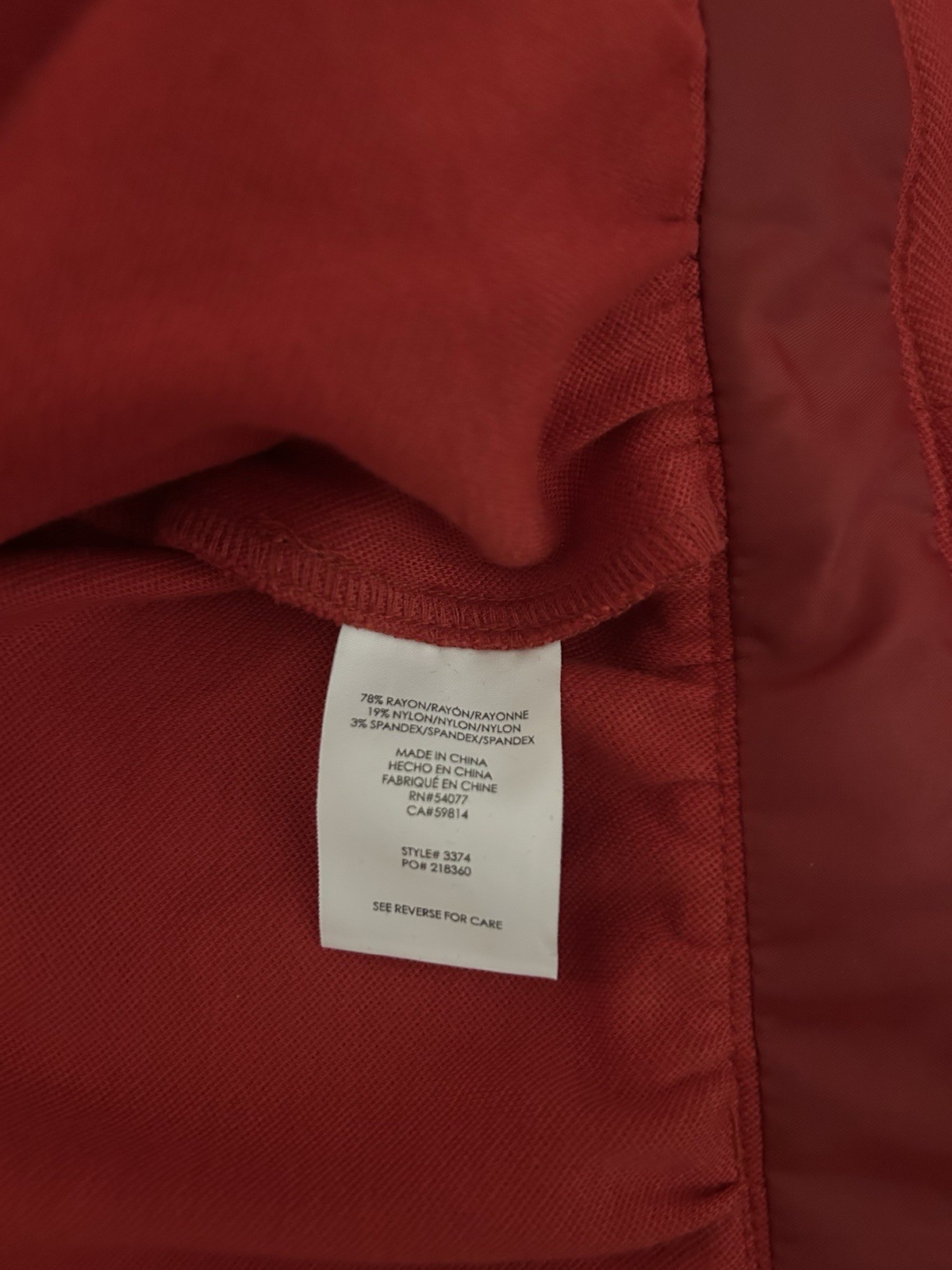 Cabi Women's Red Basic Jacket Button Front Collar… - image 5