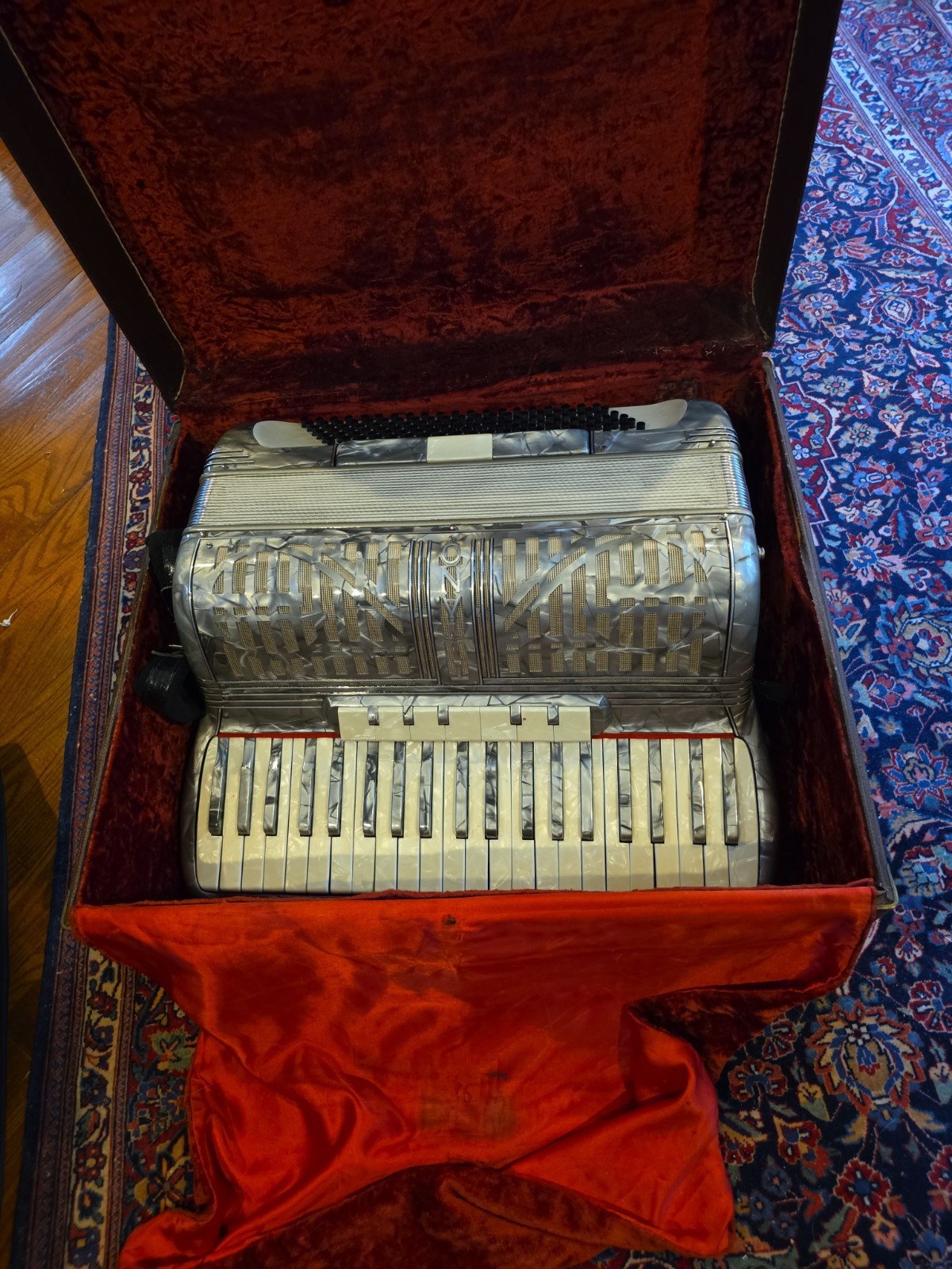 SUMMER CLEARANCE SALE! VINTAGE TITANO ACCORDION  WITH CASE