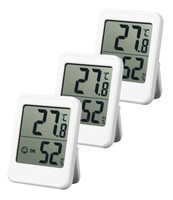 Thermometer Hygrometer,3 StüCk Digital Hygrometer Innen Mini Thermo-Hygrometer