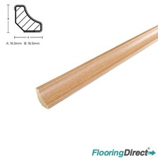 Natural Oak Effect 10x Laminate Floor Scotia Beading 2.4m Metre Length 30 Colour