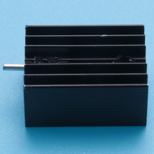 10 pièces 21 x 15 x 11 mm noir aluminium réfrigérateur pour TO-220 MOSFET-Tran9265 - Photo 6/9