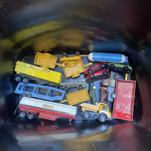 Job Lot of Vintage - Diecast Bundle Trucks Cars Trailers - Matchbox Corgi ETC