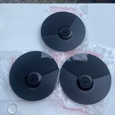 Donner Cymbal Pads. 3 Pieces Per Box. . 2 Crash/ Ride, 1 High Hat New