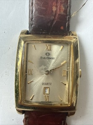 Men s EverSwiss Quartz Date Model Number 3978 Water Resistant Watch