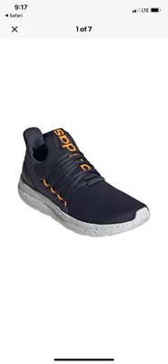 Adidas Lite Racer Adapt 7.0 Size 8.5 Mens Navy/Orange