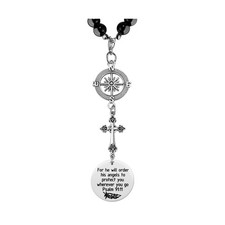 Cross Car Charm, for He Will Order His Angels to Protect You Wherever You Wil...