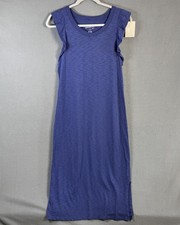 Universal Thread Flutter Sleeve T-Shirt Midi Dress Women's Size S Blue NWT