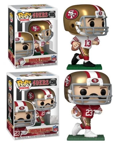 Christian McCaffrey / Brock Purdy (49ers) NFL Funko Pop! Combo (2)