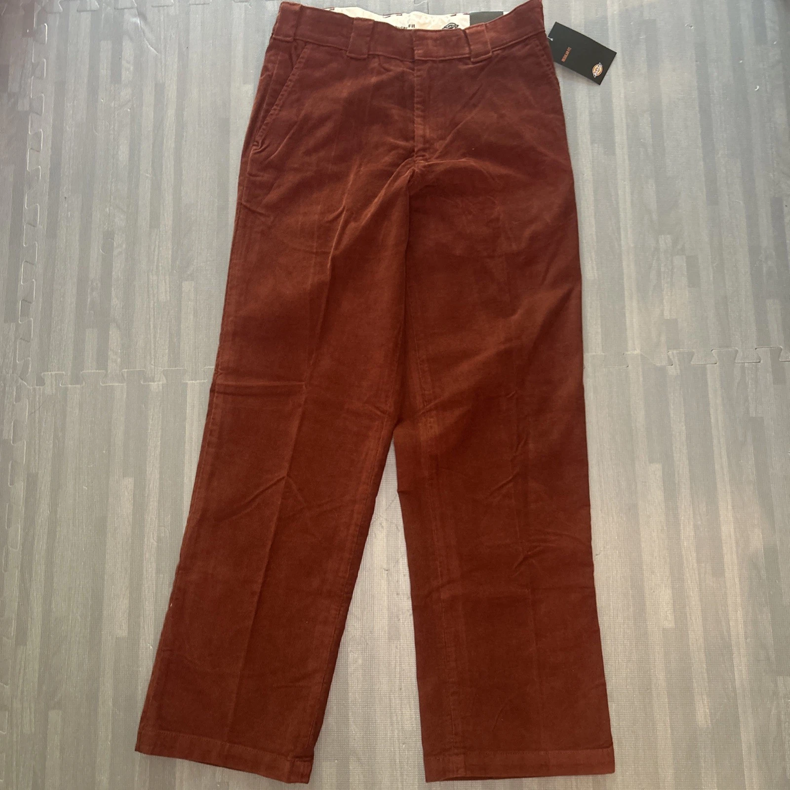 NWT Dickies Regular Fit Corduroy Pants Apple Butter Size 32 X 32