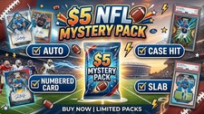 $5 NFL Football Pack | Guaranteed Auto / Numbered / Case Hit / Slab. 10 Cards!