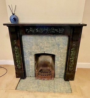victorian fire surround dlate/marble effect
