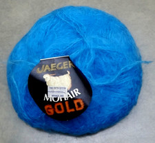 ONE JAEGER Yarn 50 gr MOHAIR GOLD Yarn BLUE 787 Discontinued Germany