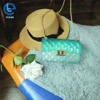 Women Girls Gradient Transparent Fashion Candy Jelly Women Handbag Crossbody Bag