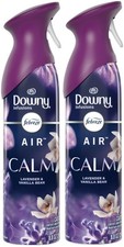 2 Febreze Air DOWNY CALM LAVENDER VANILLA Odor Fighting Air Freshener Room Spray