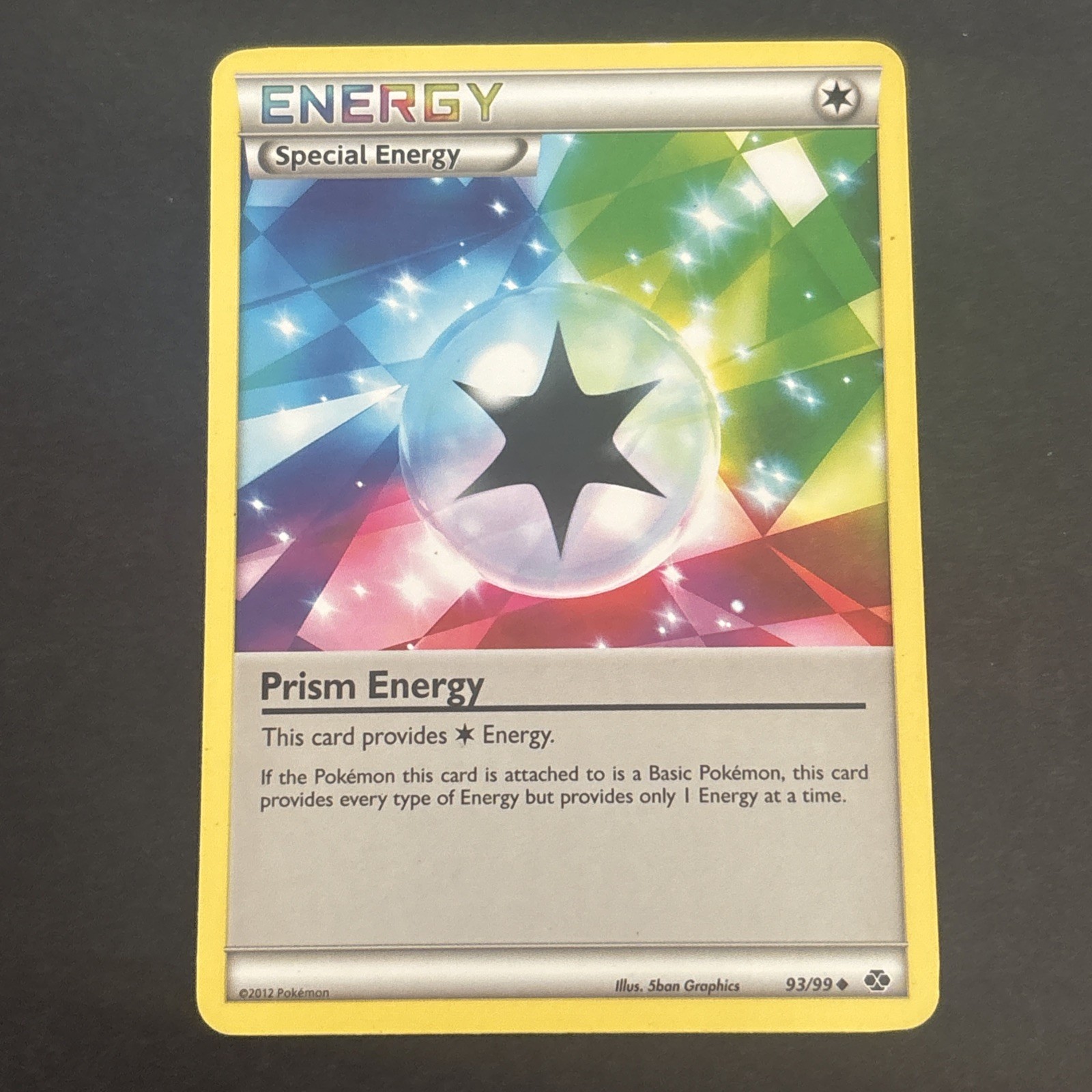 Prism Energy 93/99 Regular BW: Next Destinies Pokémon TCG LP 2012