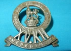 WW2 ERA THE 15th KINGS HUSSARS REGIMENT MILITARY CAP BADGE 2 LUGS WORLD WAR II