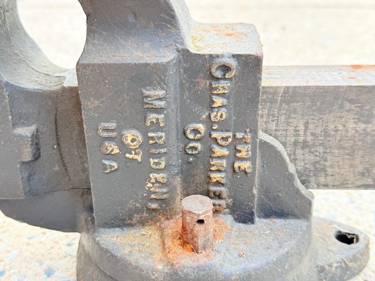 Vintage Chas Parker 973 Swivel Base Bench Vise | eBay