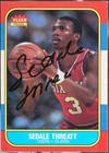 1986-87 Fleer  IP Autograph #112 Sedale Threatt Basketball VG
