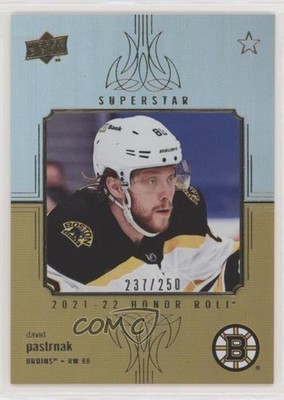 2021-22 Upper Deck Series 1 Honor Roll Rainbow 237/250 David Pastrnak #HR-33 ec0