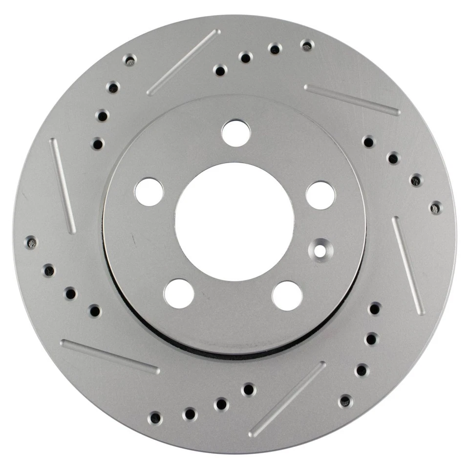 Drilled Brake Rotor Set Fits Volkswagen 04-05 Jetta - Image 4 of 4
