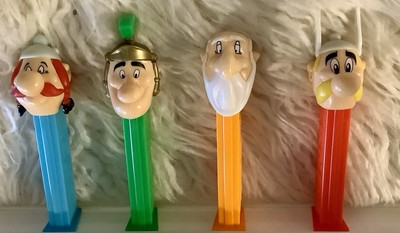 PEZ Asterisk European Set of 4  Loose Shipped In Padded Envelope