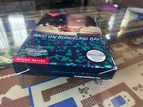 NES Nintendo Raid on Bungeling Bay CIB 5 Screw Hangtab HT Unpunched TESTED