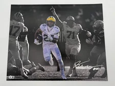 Kalel Mullings Autographed 16x20 Michigan Wolverines Photo Beckett CoA