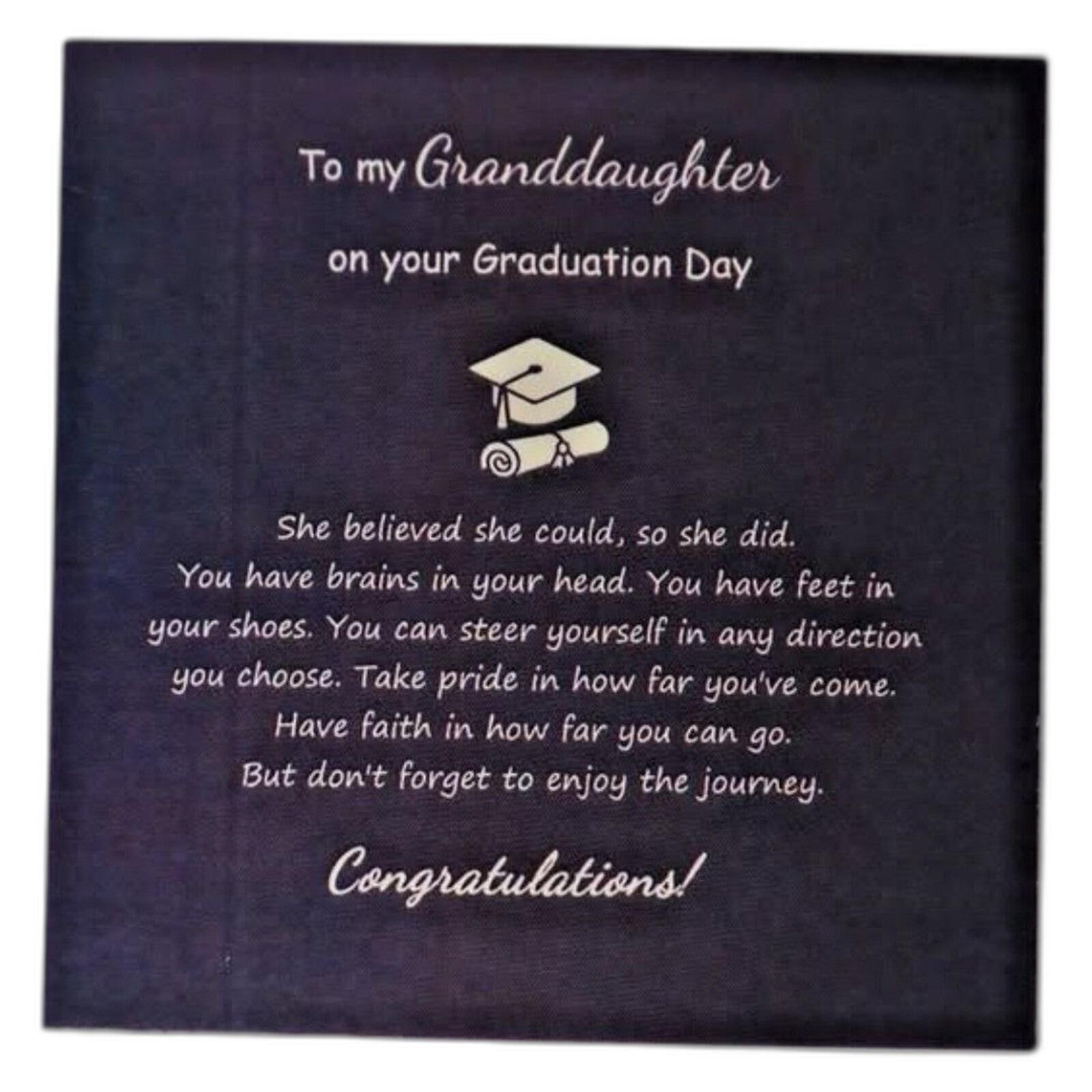 Granddaughter Graduation Gift Compass Charm Bead Bracelet image 4