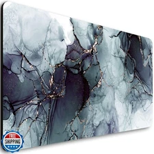 Hizelzidy Extended Gaming Mouse Pad (31.5x11.8 in), Large Non-Slip Rubber Bas