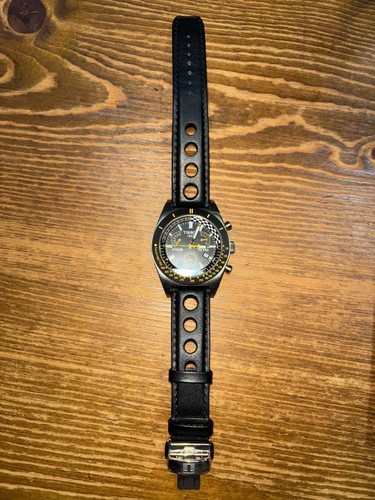 Tissot PRS516 J565/665 Chronograph Silver Black Strap Used Upgrade