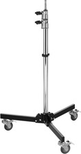 Portable Folding Wheeled Stand - Black/Chrome...