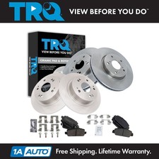 TRQ Front & Rear Brake Pad & Rotor Kit Ceramic Fits 2016-2022 Honda HR-V