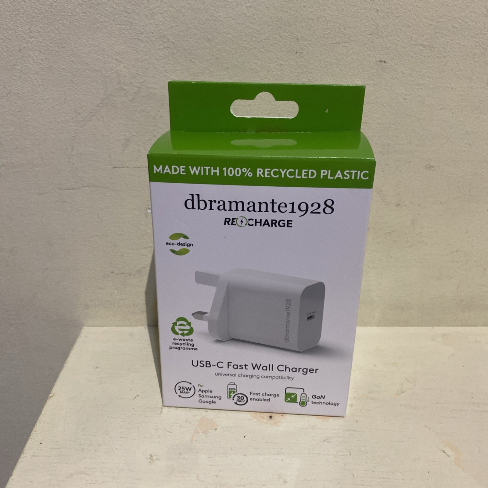 DBRAMANTE1928 USB-C Fast Wall Charger White 25W