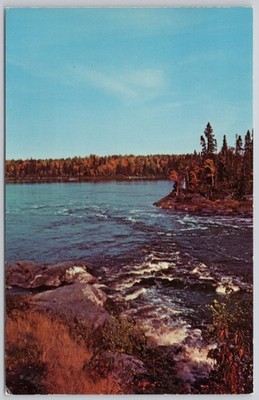 Matagami Quebec Canada Vintage Postcard Bell River