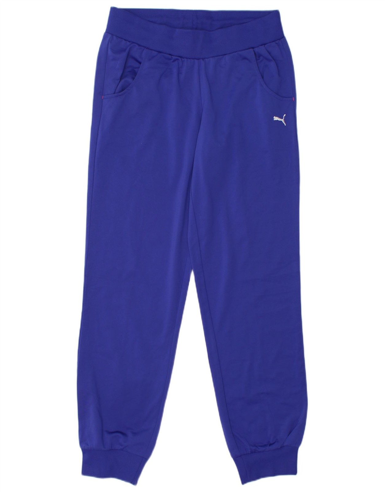 PUMA Womens Tracksuit Trousers Joggers UK 12 Medium  Blue Polyester DH02