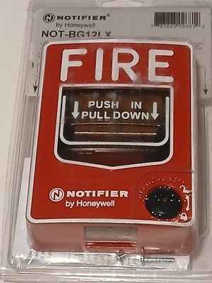 Honeywell Notifier Fire Alarm Addressable Pull Station Key Lock NBG-12LX