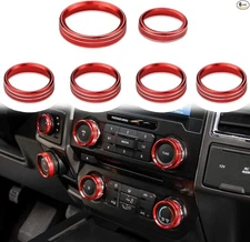 Knob Cover for AC Climate Control Switch/Trailer/4WD/VOL/Tune Dark Red