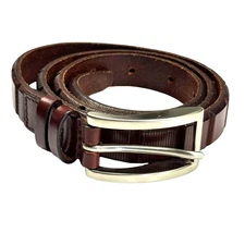 VTG Claudio Orciani Genuine Leather Belt Brown Size 80 cm /30 • Italy
