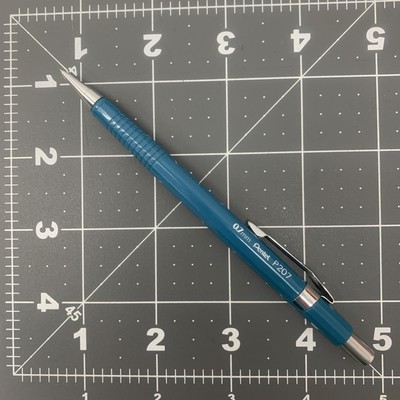 Vintage Blue Pentel Mechanical Pencil P207 7mm Made in Japan