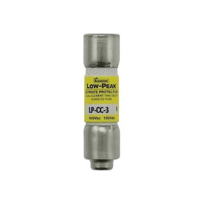 Eaton Bussmann Lp-Cc-3 Cc Class, Time-Delay, 3A, 600V Ac, Non-Indicating