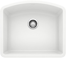 Blanco 440175 Diamond 24" Undermount Single Basin SILGRANIT - White