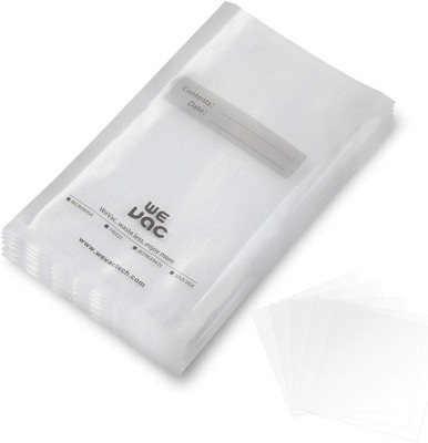 Wevac Vacuum Sealer Bags 100 Pint 6x10 6'' x 10'' 100 count, Clear 