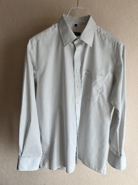 Men ETERNA Shirt Grey Cotton 48 / 4XL / 56 #3PEC