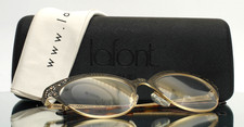 JEAN LAFONT Fuchsia 1501 Black Gold Womens Cat Eye Full Rim Eyeglasses 51-18-133