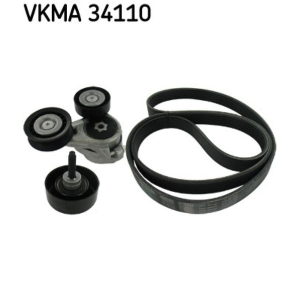 Keilrippenriemensatz SKF Vkma 34110 FüR Ford Focus II Turnier C-Max-image