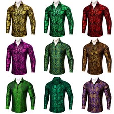 Mens Shirts Stylish Floral Paisley Men Casual Shirt Daily Outfit S-5XL Prom