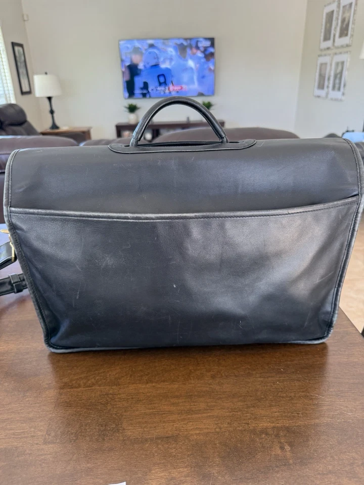 Vintage COACH Leather Briefcase – Style No. 173-0562 –Black Glove-Tanned Leather - Image 3 of 4