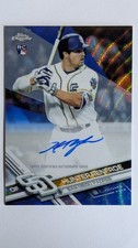 Hunter Renfroe Rookie Blue Wave /75 2017 Topps Chrome Auto